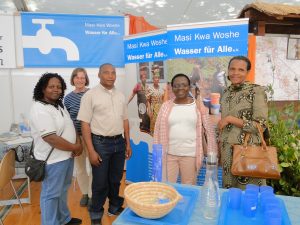 Präsentation des Wasserprojekts beim Reformationsjubiläum in Halle/Westfalen